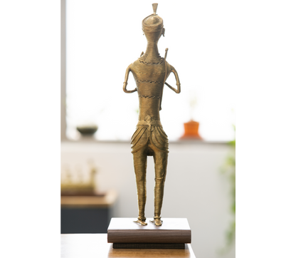 Authentic Dokra Art from Odisha - Tribal Man