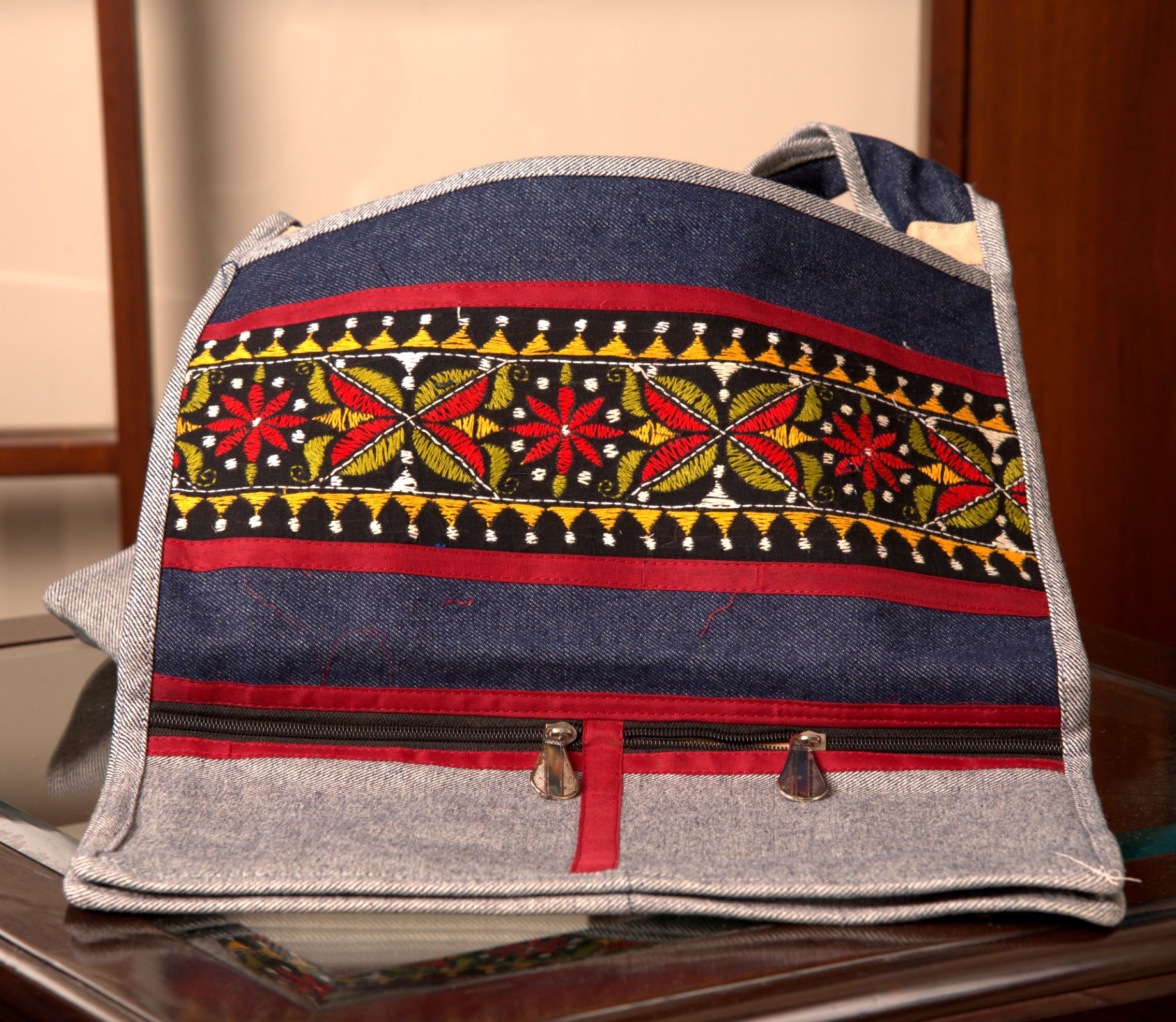 Buy Poonam Arts Cotton Jacquard Fabric Design Vintage Look Handcrafted  Handbags at Amazon.in