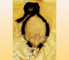 Ethnic Necklace With Krishna Pendant - Black