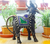 Authentic Dhokra Art from Chhattisgarh - Decorated Nandi Bull (Small)