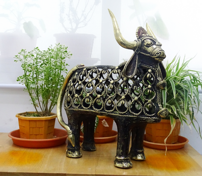 Authentic Dhokra Art from Chhattisgarh - Nandi