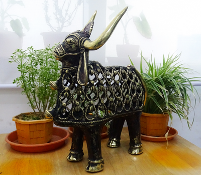 Authentic Dhokra Art from Chhattisgarh - Nandi