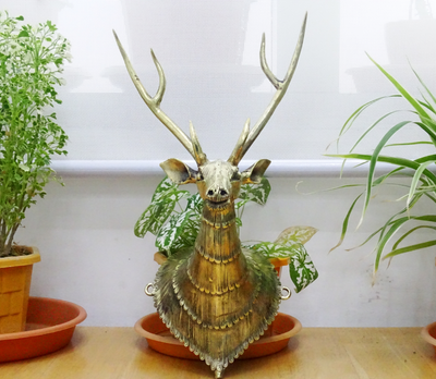 Authentic Dhokra Art from Chhattisgarh - Deer face