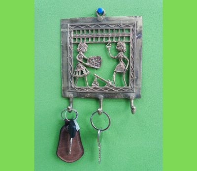 Dhokra Art from Chhattisgarh - Tribal  Key holder
