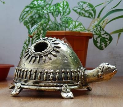 Authentic Dhokra Art from Chhattisgarh - Turtle