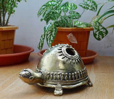 Authentic Dhokra Art from Chhattisgarh - Turtle