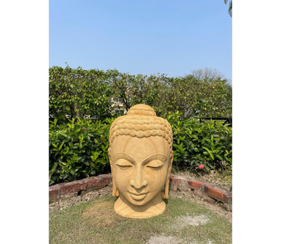 Stone Carving from Odisha - Face of Gautam Buddh