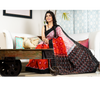 Sambalpuri Saree - Pure Cotton - Red  Black & Pink